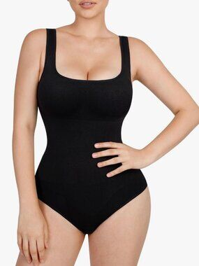 Lover Beauty black Sleeveless Padded Bodysuit Shapewear Size Medium/Large NEW